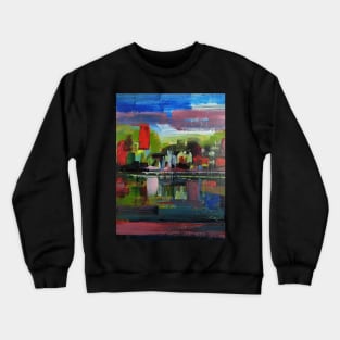 Abstract  Landscape River Lake 289 Crewneck Sweatshirt